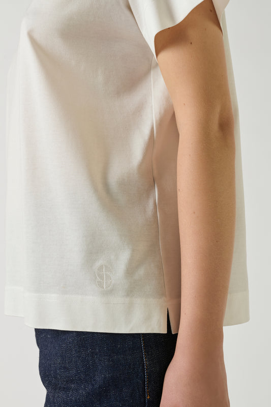 Tee-Shirt Basic - Blanc - Coton - Femme