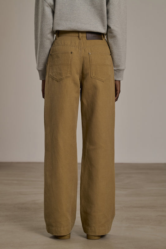 Pantalon Carl - Beige - Coton - Femme