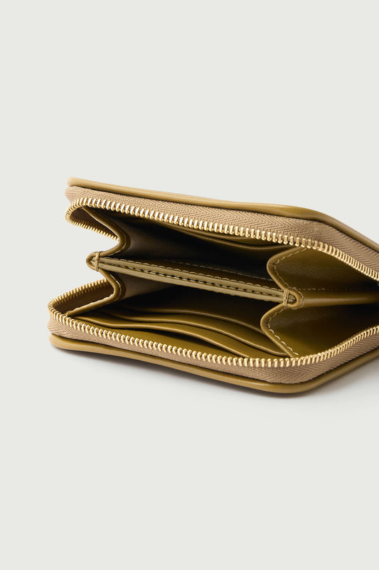 Porte-Monnaie Electre - Bronze - Cuir - Femme