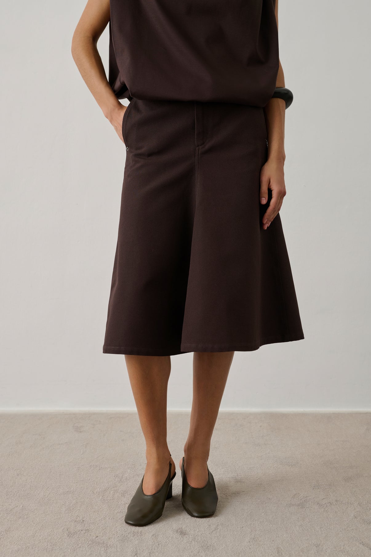 Jupe Hope - Marron Foncé - Coton - Femme vue 4