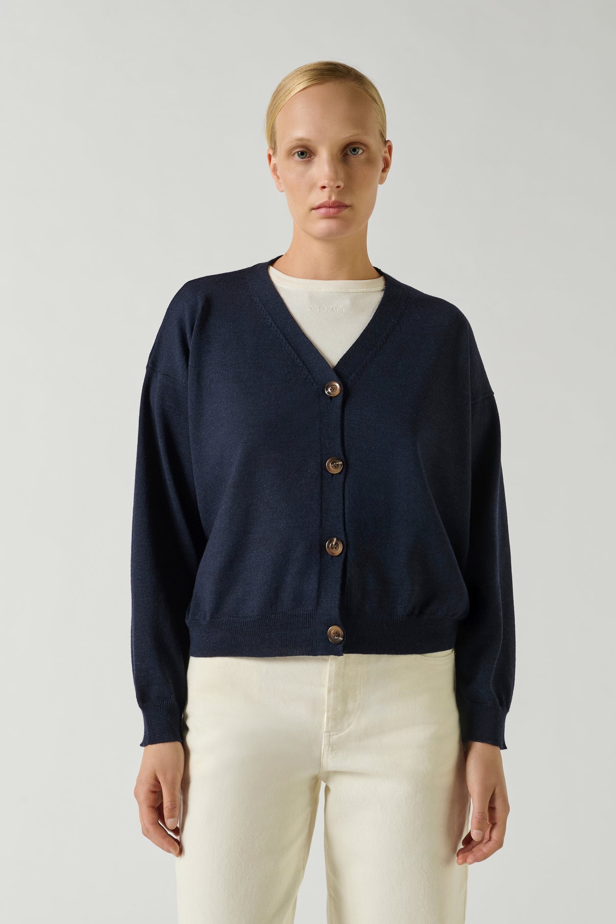 Cardigan Idem - Navy - Femme vue 1