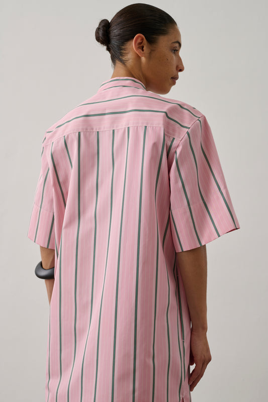 Robe Ilya - Rose/Gris - Coton - Femme