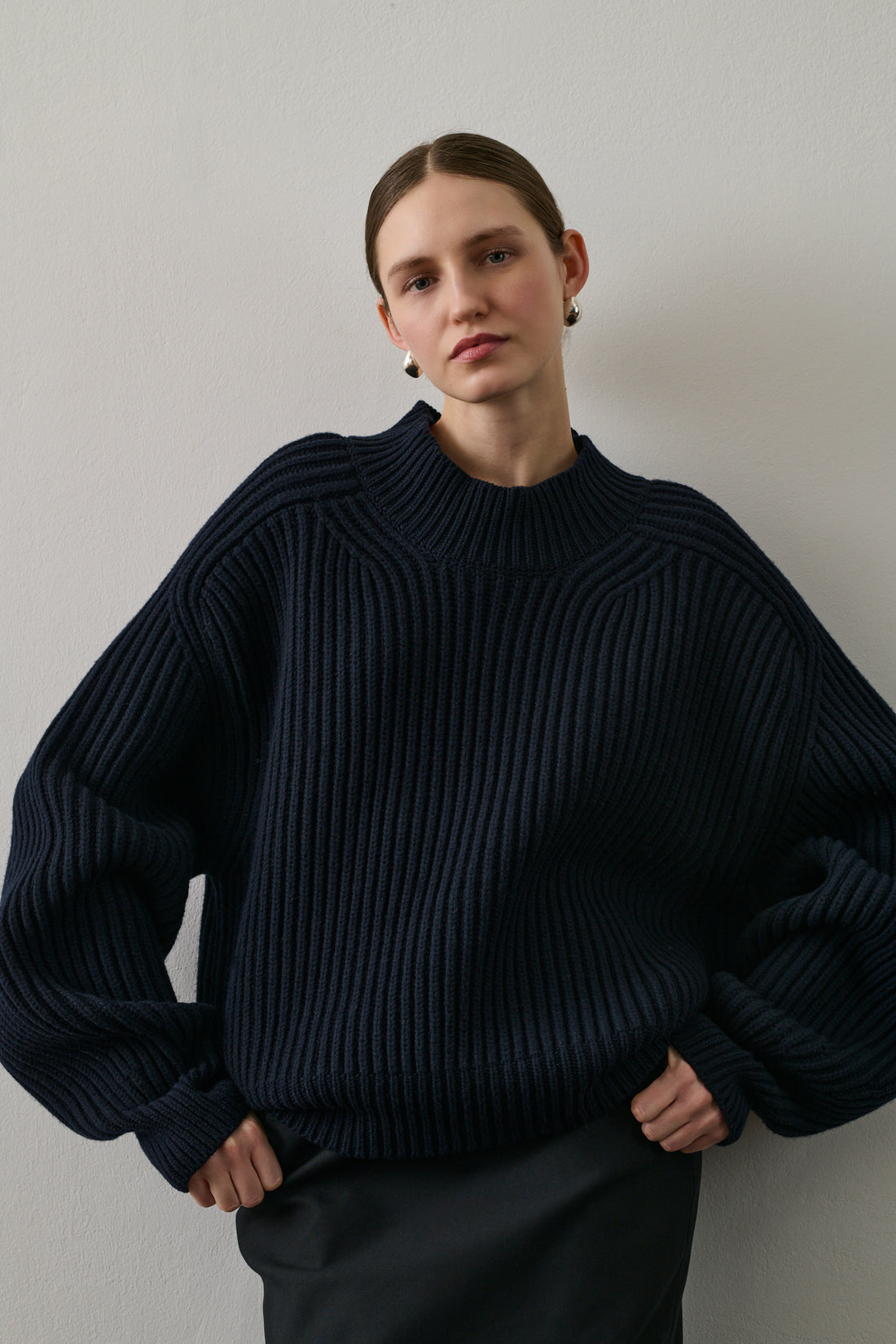 Pull Flamand - Navy - Laine - Femme
