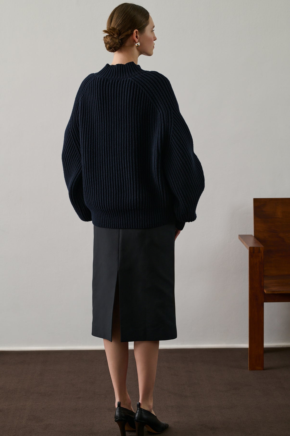 Pull Flamand - Navy - Laine - Femme vue 3