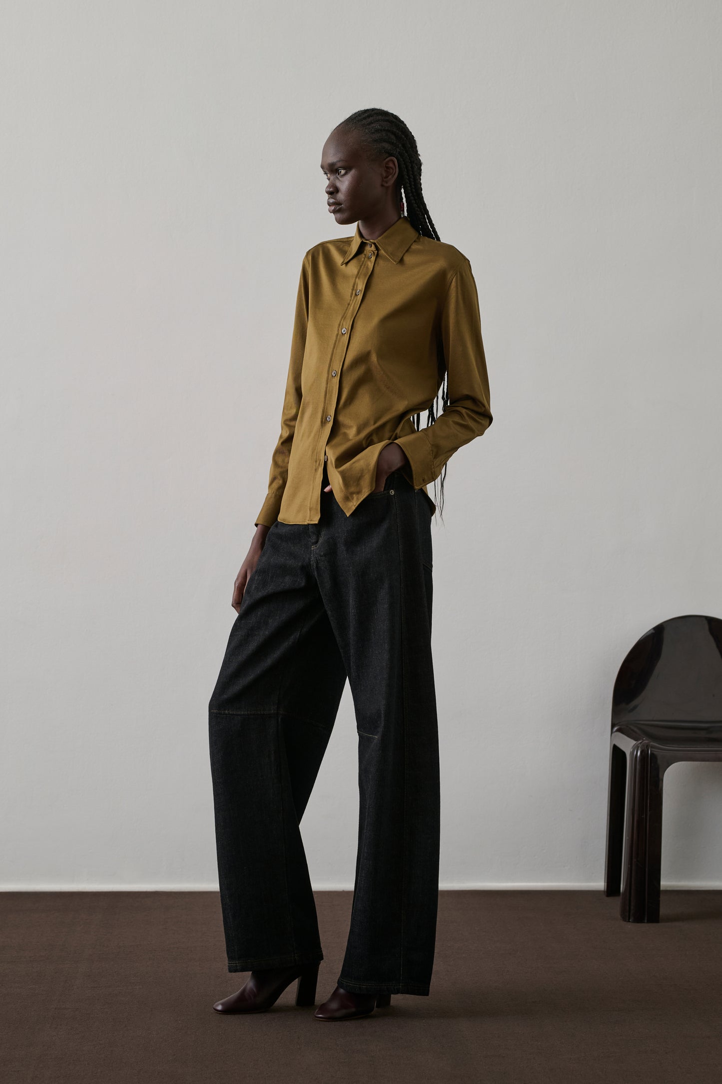 Chemise Faust - Kaki/Bronze - Coton - Femme