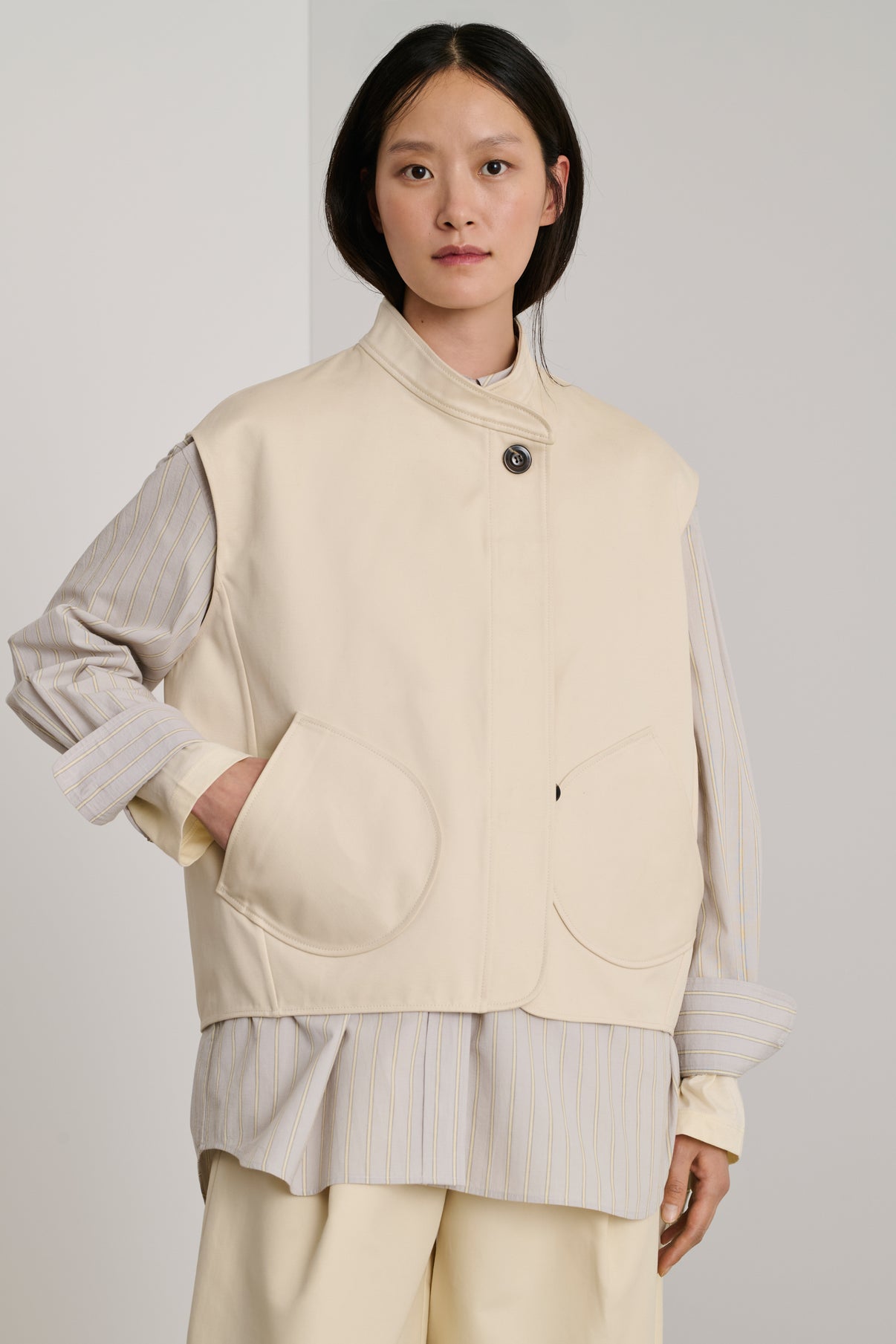 Blouson Adeline - Blanc Cassé - Coton - Femme vue 2