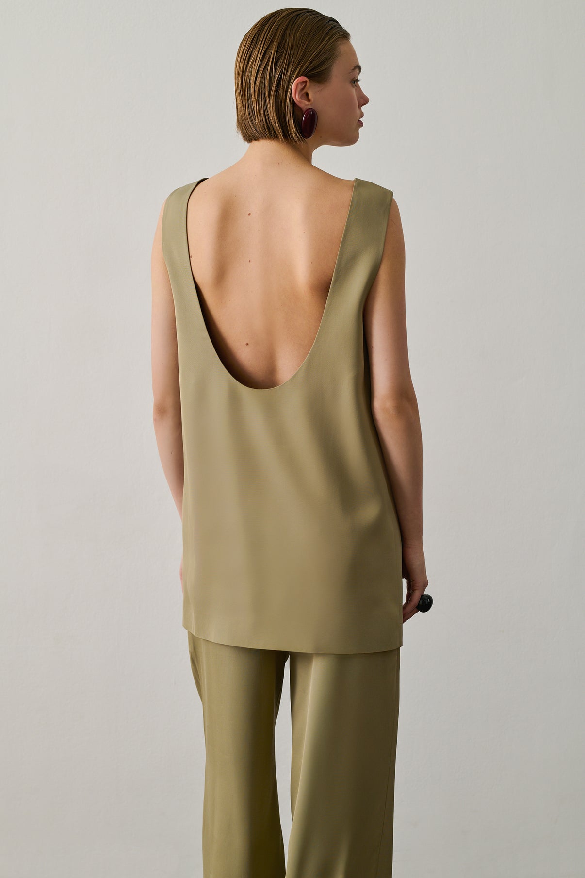 Robe Maya - Sauge - Viscose - Femme vue 4