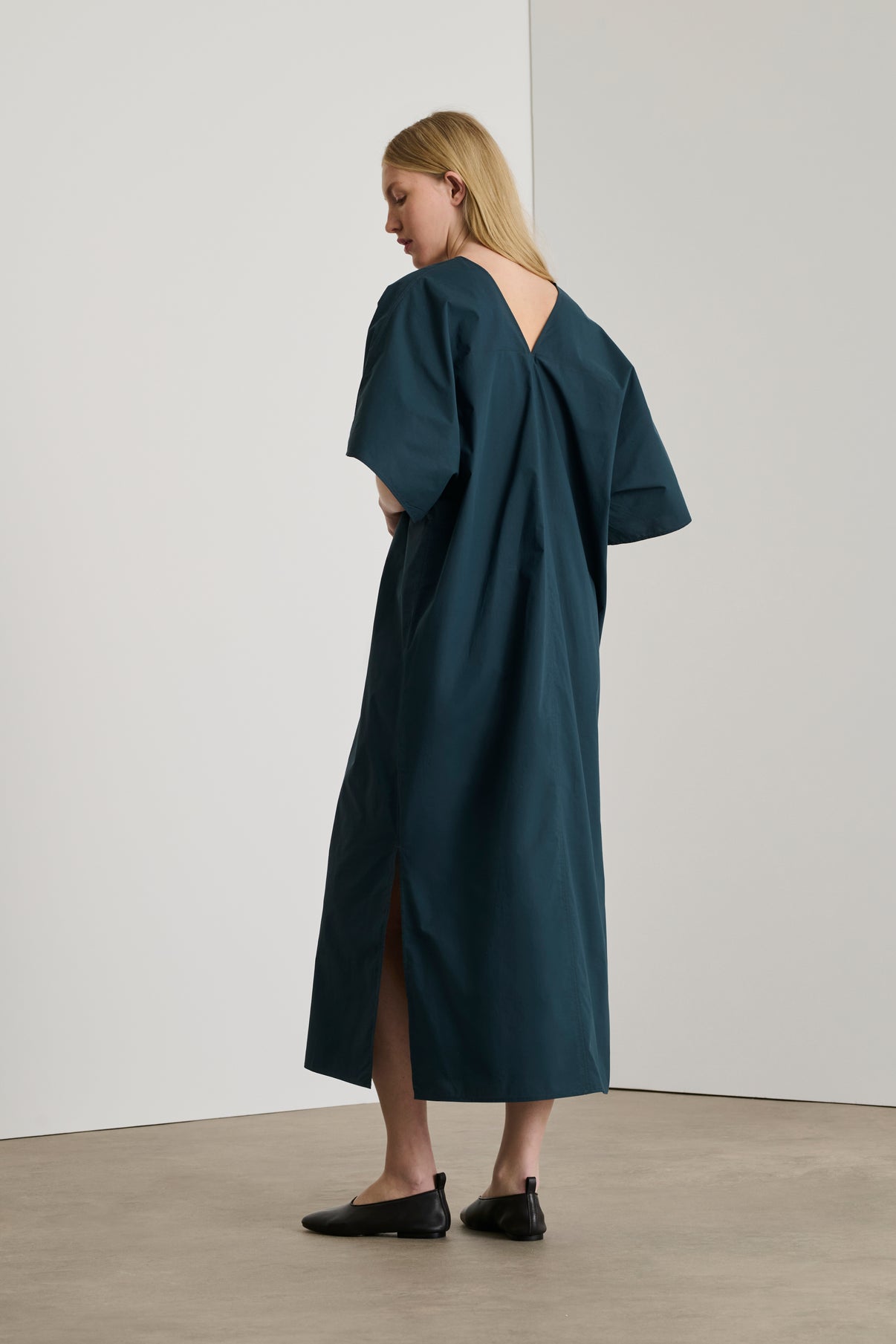 Robe Elegance - Ardoise - Coton - Femme vue 4