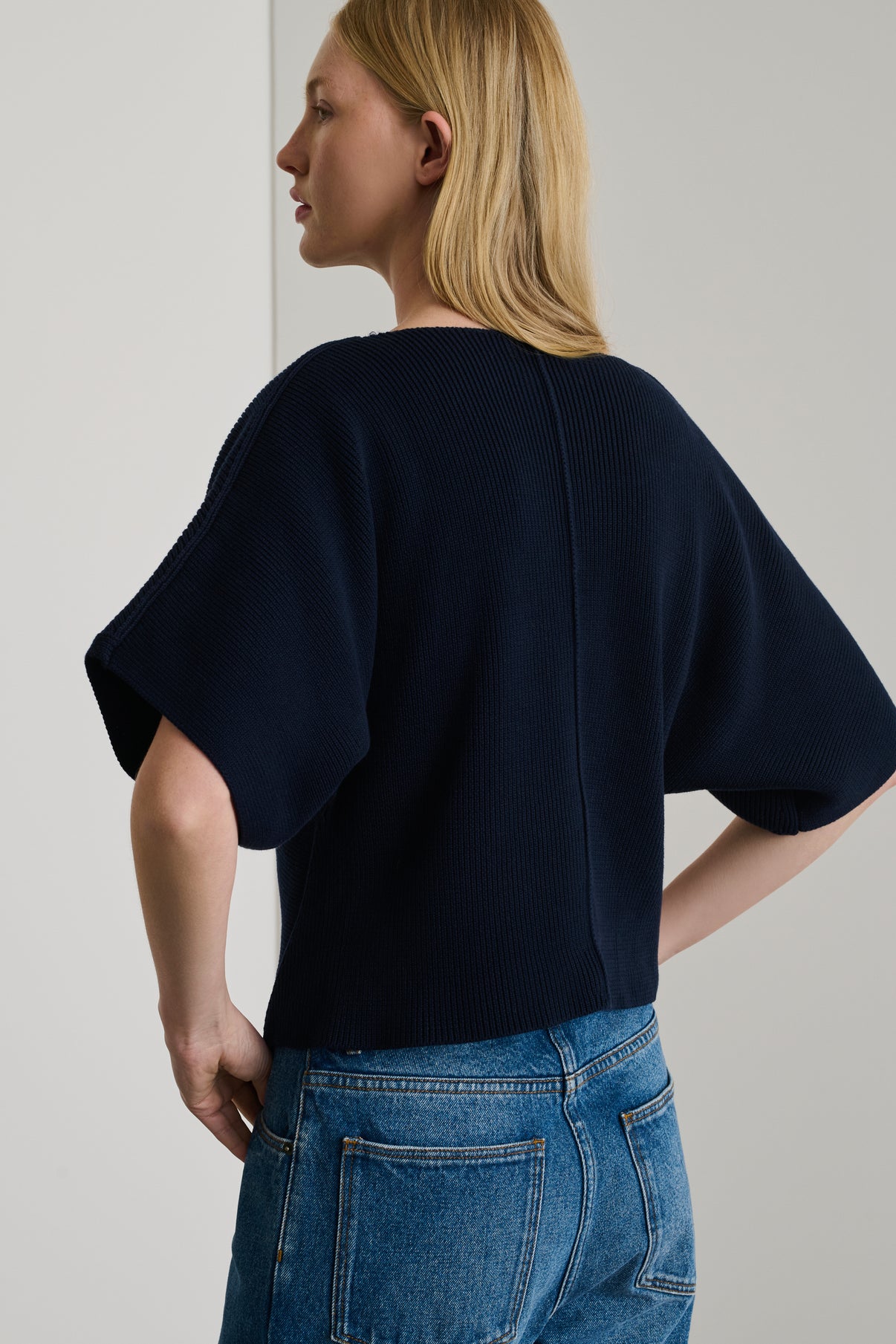 Pull Essaouira - Dark Navy - Coton - Femme vue 3